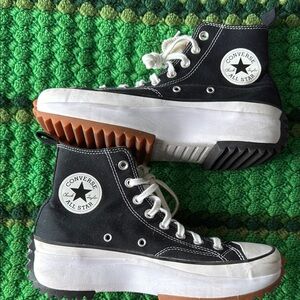 Converse Black and White High-Tops Hiker